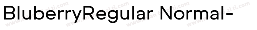 BluberryRegular Normal字体转换
